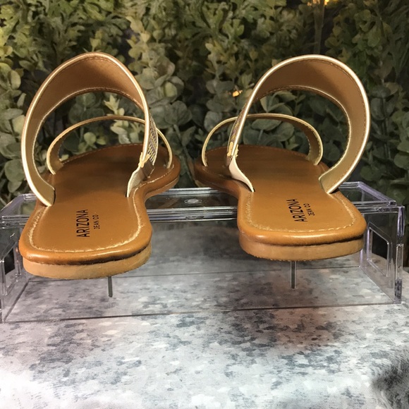 Arizona Jean Co Women’s Size 9M Gitta Multi-Color Weave 2 Band Slide Sandals ☀️ - Picture 7 of 7